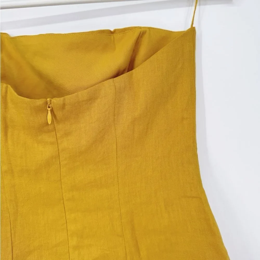 Free People Rumer Harper‎ Linen Mini Dress XS NWT - Picture 5 of 8